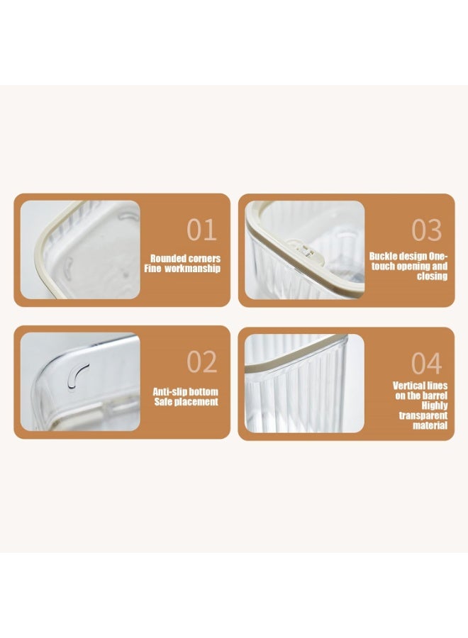 PTTIMFFM 2 Pack Clear Coffee Pod Organizer with Pop-Up Lid, Transparent PET Storage Boxes for Coffee Bar, Kitchen & Pantry - Image 2