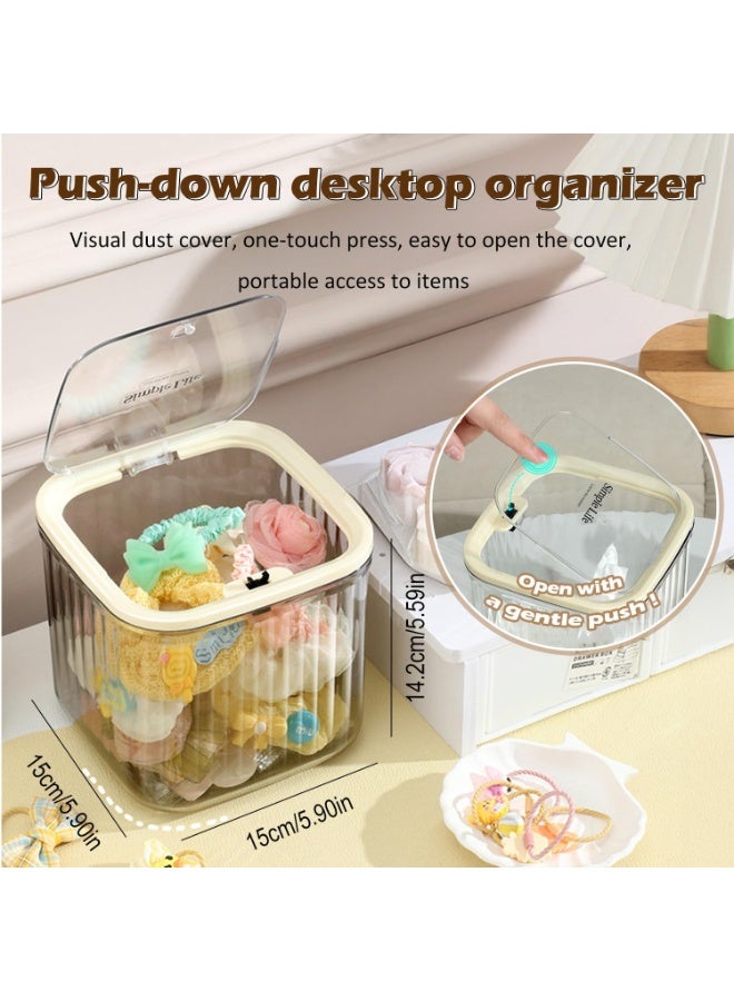 PTTIMFFM 2 Pack Clear Coffee Pod Organizer with Pop-Up Lid, Transparent PET Storage Boxes for Coffee Bar, Kitchen & Pantry - Image 5