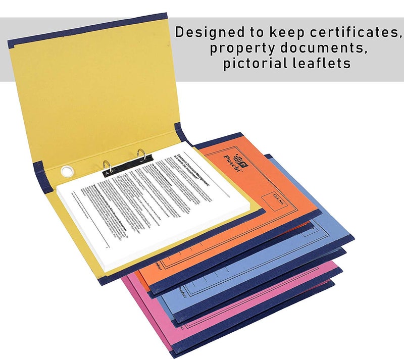 DAHSHA 8 Pack Spring Files A4 Size Paper Folder Cobra File Document Organizer Certificates Holder- Color May Vary (35 x 26 x 3.5 cm) - Image 5