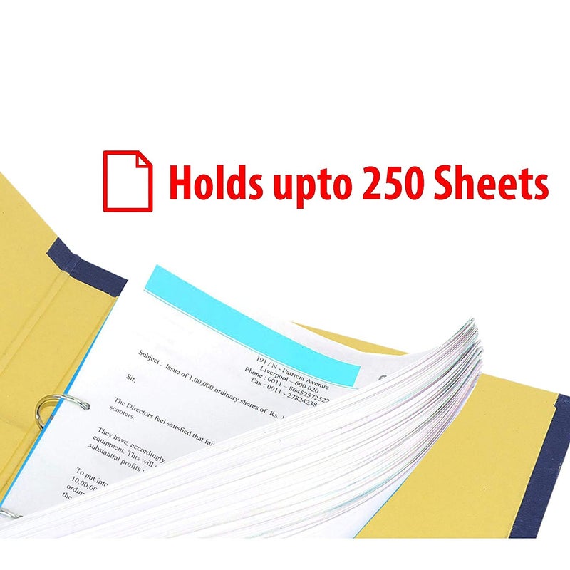 DAHSHA 8 Pack Spring Files A4 Size Paper Folder Cobra File Document Organizer Certificates Holder- Color May Vary (35 x 26 x 3.5 cm) - Image 4