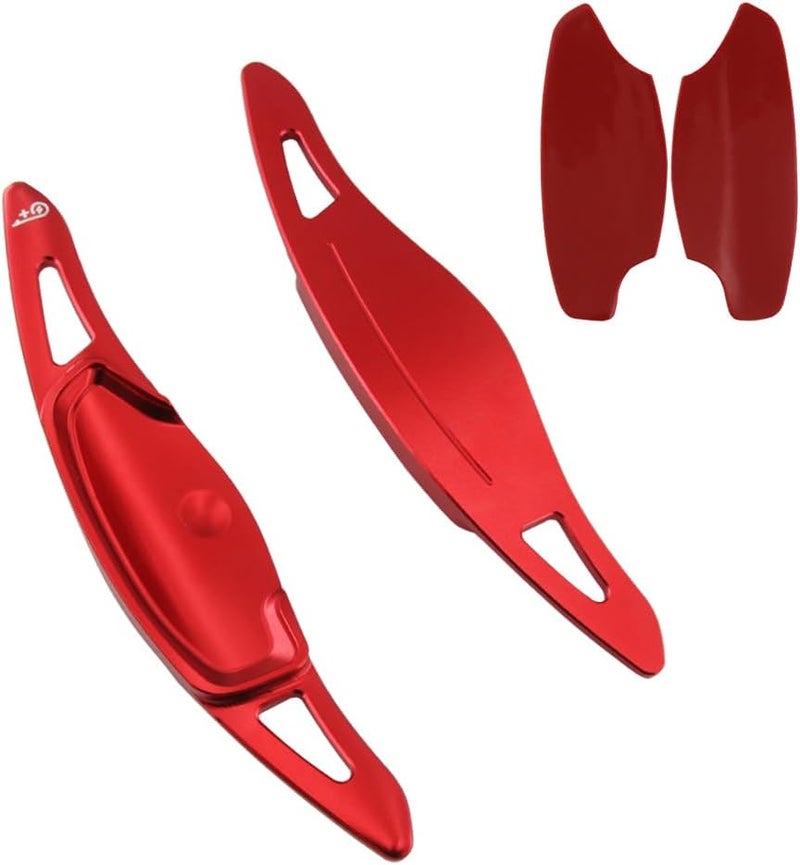 sumaikeji Aluminum Alloy Steering Wheel Shift Paddle Extension Cover for Kia EV6 (2022-2023) - Red - Image 1