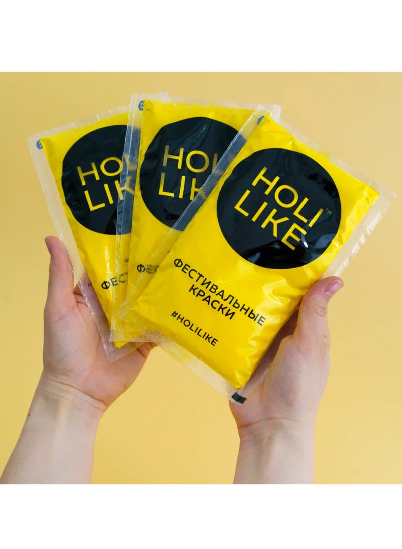 Holi Like Assorted Powder Pack – 10 Colors, 100% Natural, Hypoallergenic, Safe for Kids (4+), Non-Staining, Pet-Friendly, Premium Quality Holi Colors for Celebrations  - Image 2