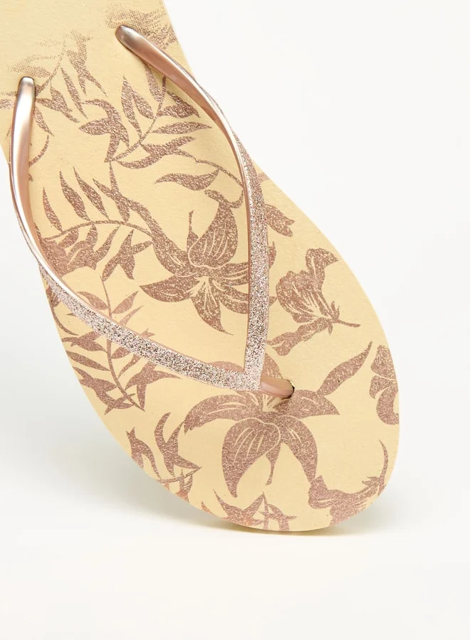 Celeste Women's Printed Slip-On Thong Slippers