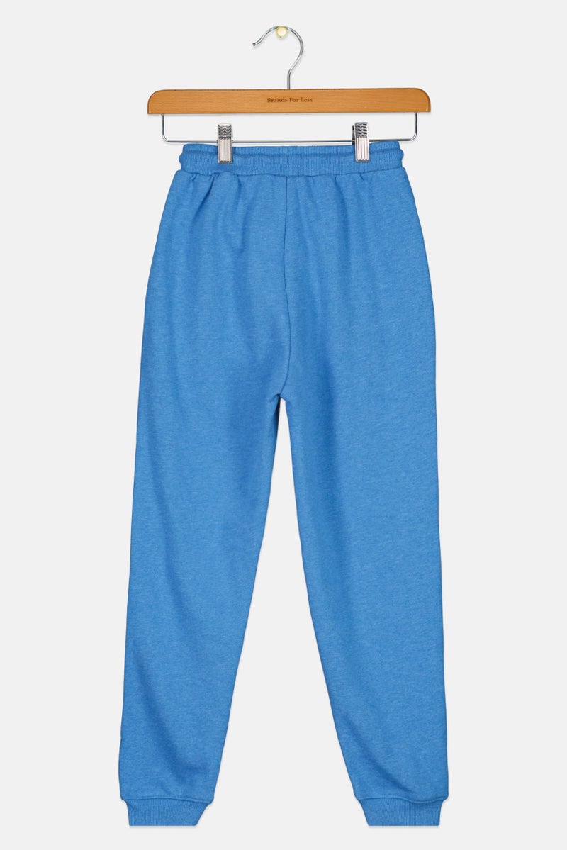 Reebok Kids Boy Brand Logo Outdoor Sweatpants, Blue - Image 2