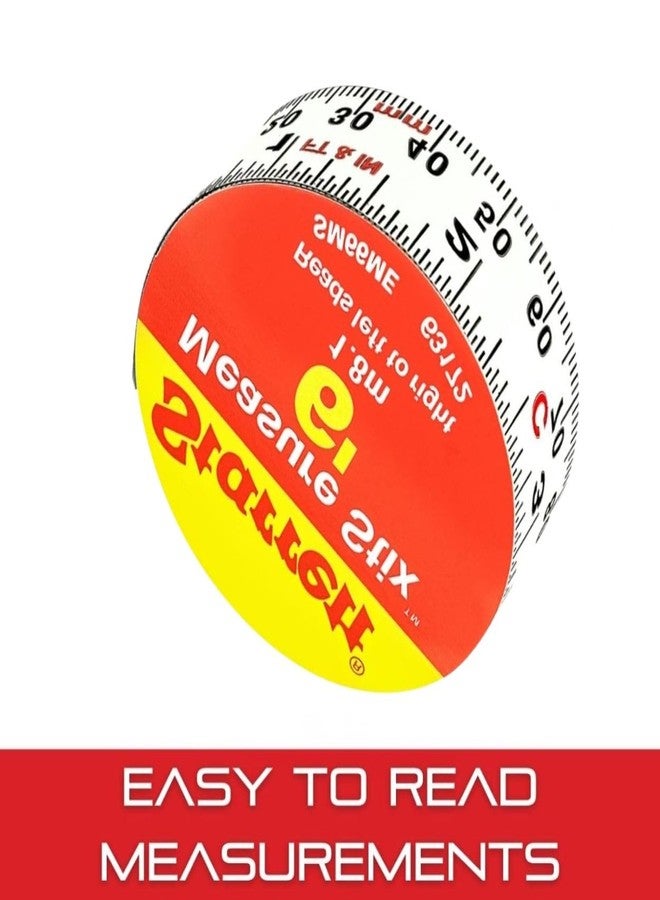 Starrett Tape Measure Stix with Adhesive Backing - Mount to Work Bench, Saw Table, Drafting Table - 3/4" x 2m/6', English Metric, Left-Right Reading - SM66ME - Image 4