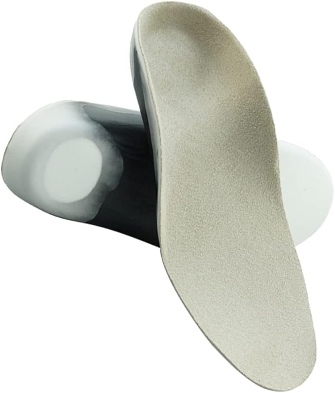 Kids Orthopedic Insoles Arch Supports Breathable Non Slip Grey Size 1 - Image 1
