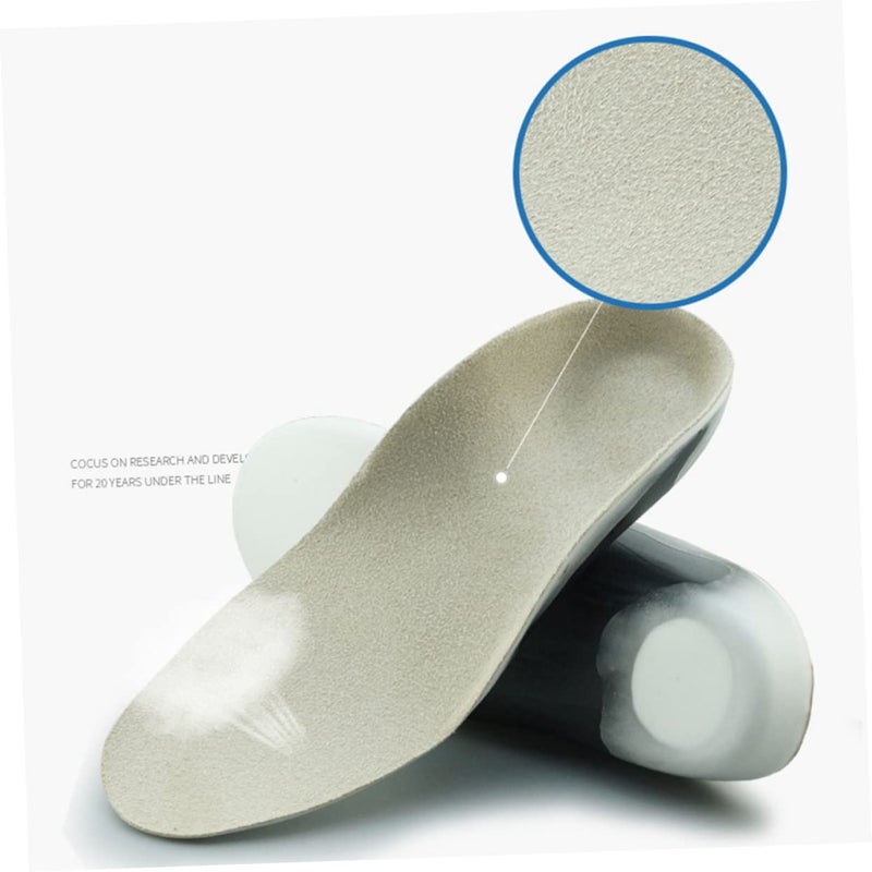 Kids Orthopedic Insoles Arch Supports Breathable Non Slip Grey Size 1 - Image 3