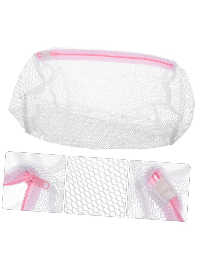 حقيبة غسيل أسطوانية شبكية قابلة لإعادة الاستخدام حقيبة غسيل شبكية دقيقة - Image 1