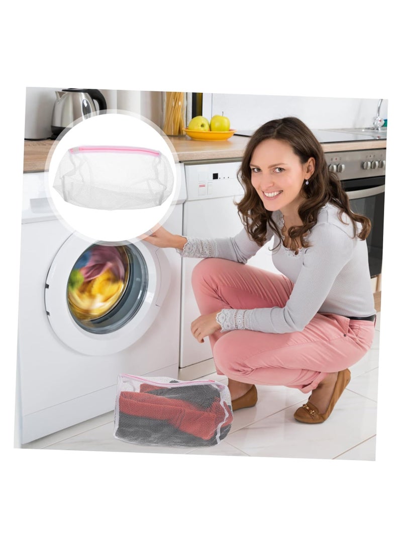 حقيبة غسيل أسطوانية شبكية قابلة لإعادة الاستخدام حقيبة غسيل شبكية دقيقة - Image 2