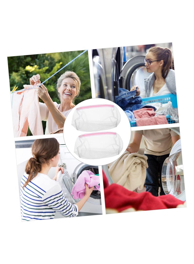 حقيبة غسيل أسطوانية شبكية قابلة لإعادة الاستخدام حقيبة غسيل شبكية دقيقة - Image 3