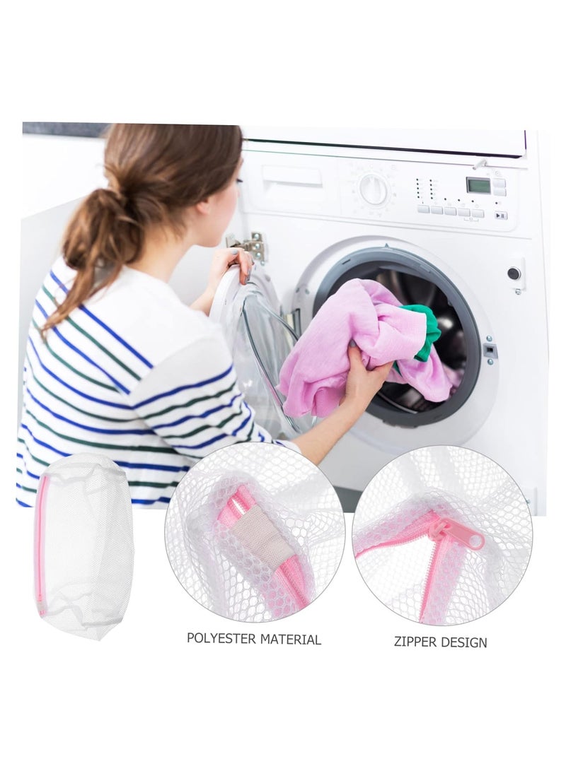 حقيبة غسيل أسطوانية شبكية قابلة لإعادة الاستخدام حقيبة غسيل شبكية دقيقة - Image 4