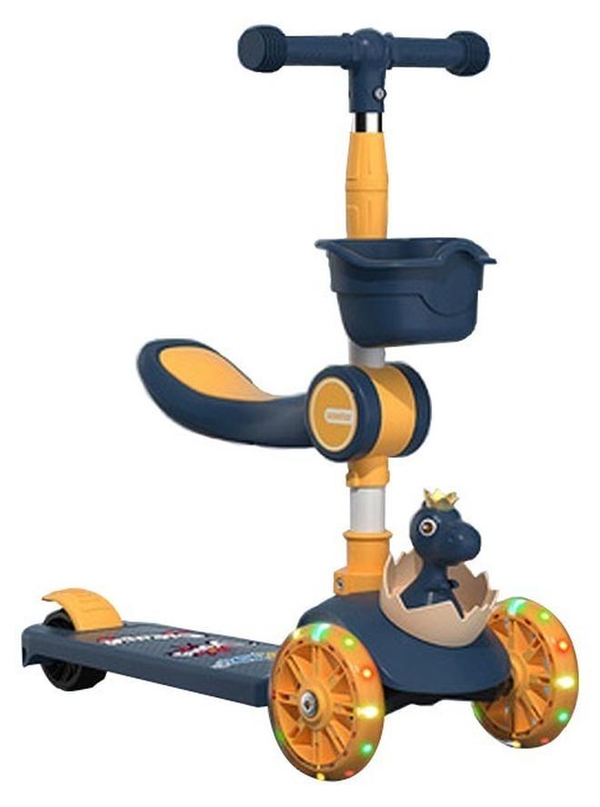 زي سي إم - هابي سكوتر 3 عجلات قابل للطي للأطفال 3 في 1 ، سكوتر بعجلات LED ، قابل للانزلاق ، قابل للتخلص منه - Image 1