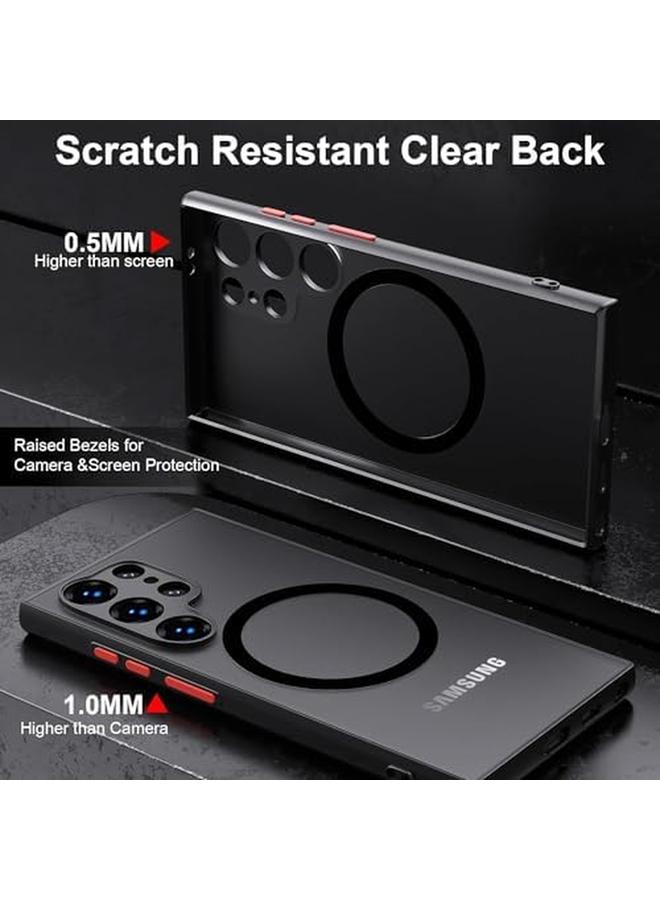 erorex Case For Samsung Galaxy S24 Ultra With Military Grade Drop Protection Magnetic Case Compatible With Mag Safe Anty Slip Grip Gorgeous Protective Camera Bezel S24 Ultra Translucent Matte Case  - Image 3