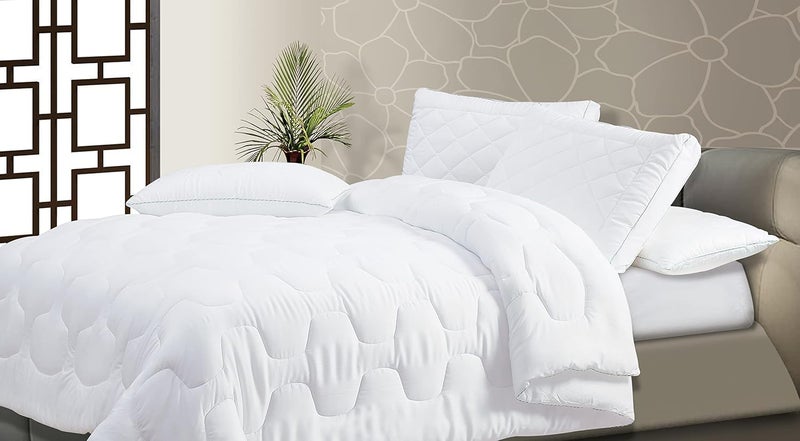 SPREAD SPAIN SPREAD SPAIN Tencel Fibre Extreme Winter Tencel Quilt 350 Gsm Super Soft Cosy Comfort For All Seasons Lightweight Breathable Single 60X90 Inches White 350 TC  - Image 4