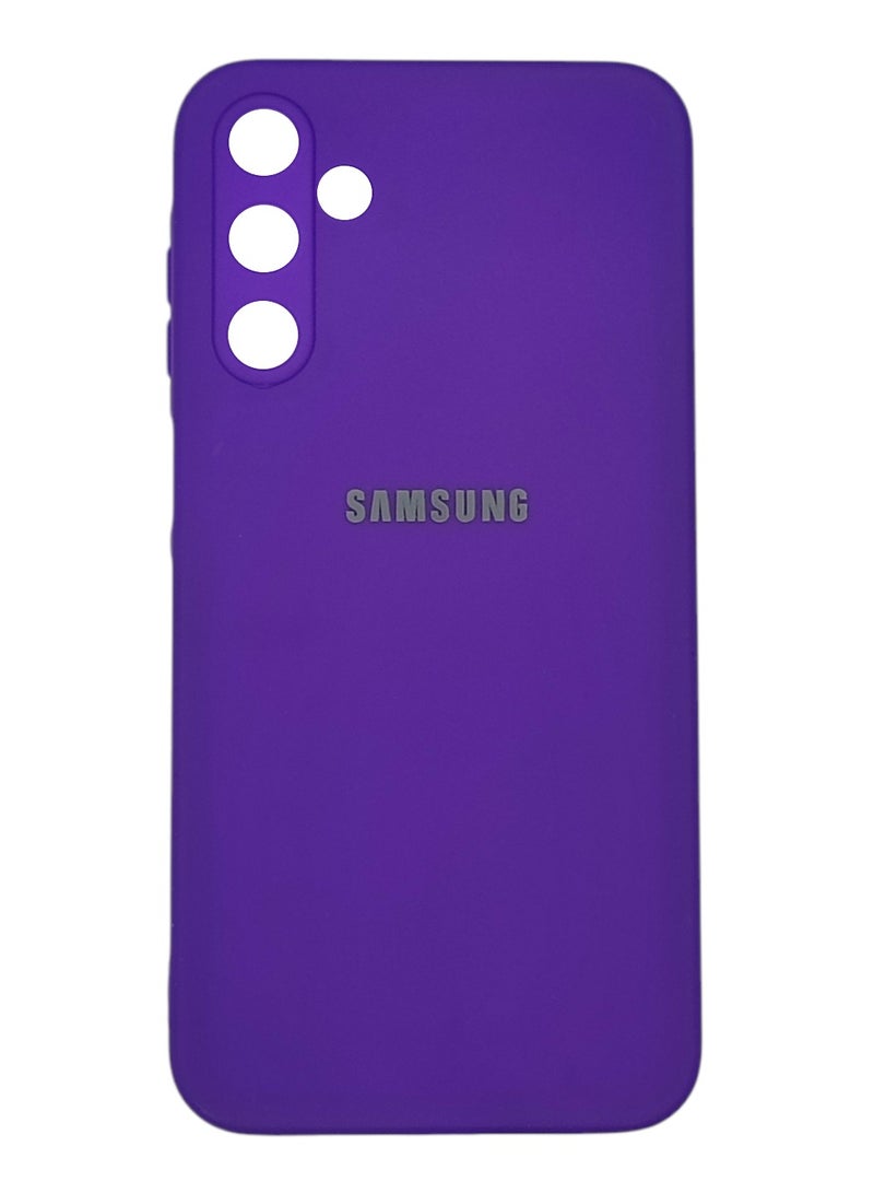 Samsung Galaxy A15 Silicone Case Cover With Camera Protection - Purple