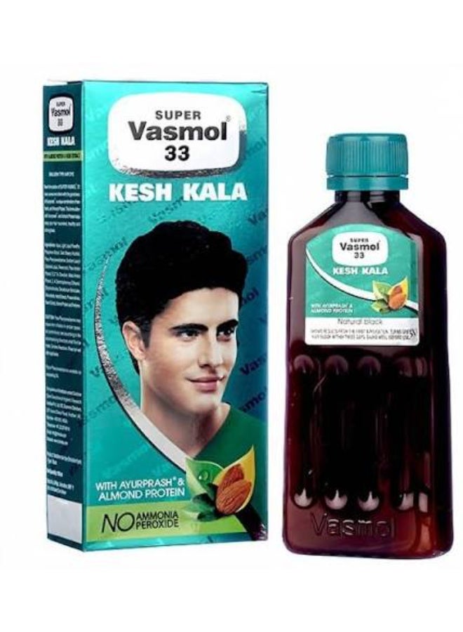 Vasmol Super Vamol 33 Kesh Kala Natural Black Hair Oil 100ml - Image 1