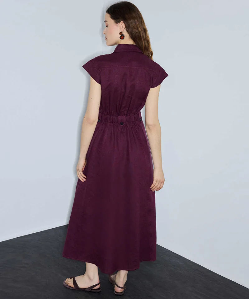 Ipekyol  Button-Accented Linen Dress for Women | Best Price UAE