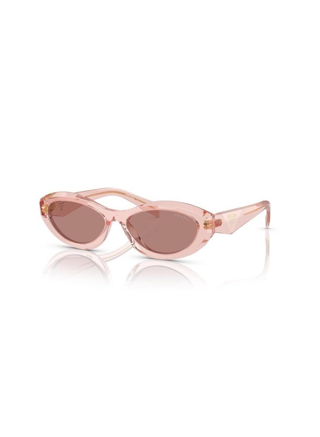 PRADA Woman IRREGULAR  SUNGLASSES- PR 26ZS - lense size:55mm - TRANSPARENT PEACH - Image 2