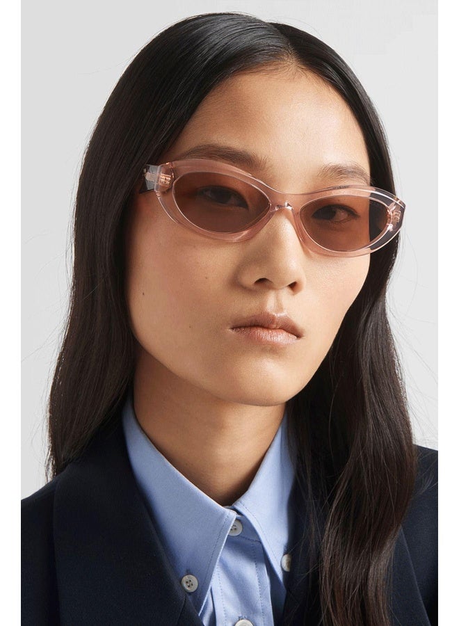 PRADA Woman IRREGULAR  SUNGLASSES- PR 26ZS - lense size:55mm - TRANSPARENT PEACH - Image 1
