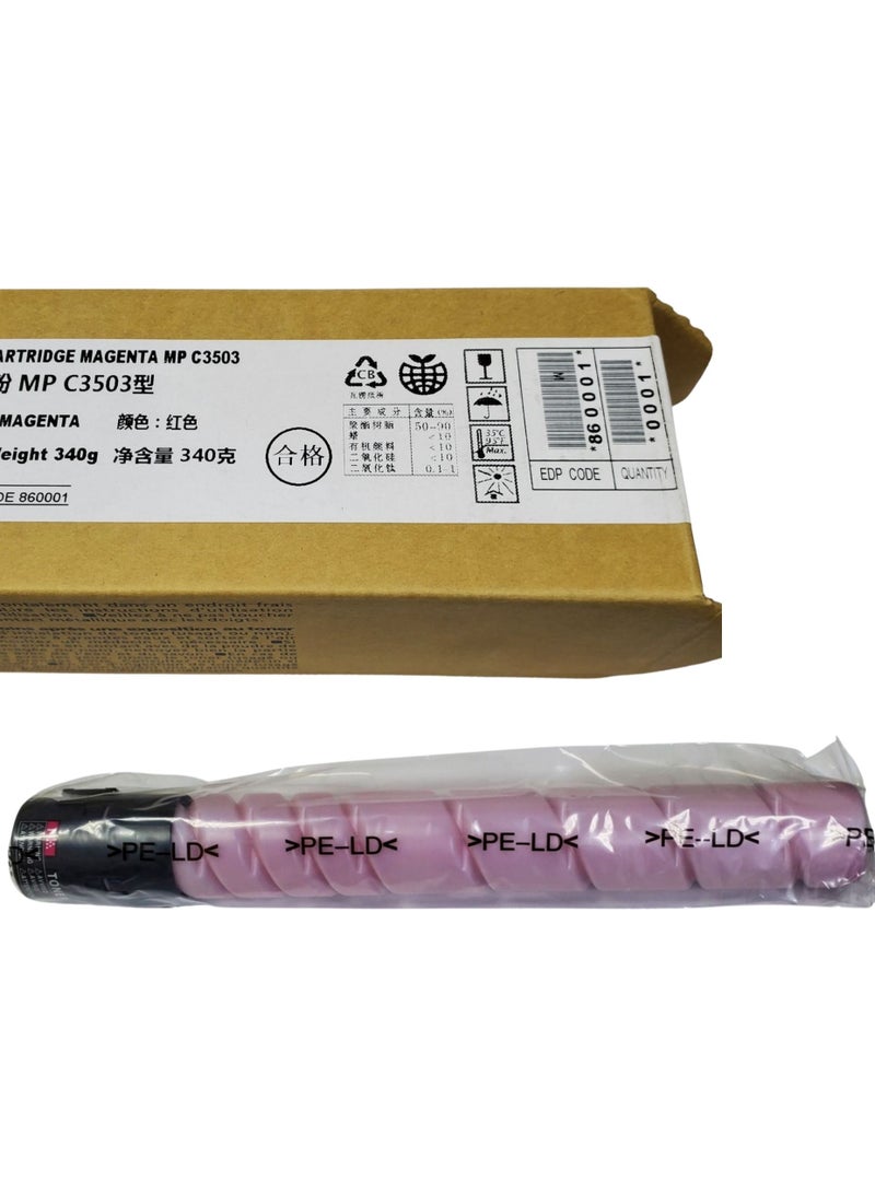 Z-Black Compatible Toner Cartridge for Ricoh MP-C3003 / C3503 / C3004 / C3504 ( MAGENTA ) - Image 1