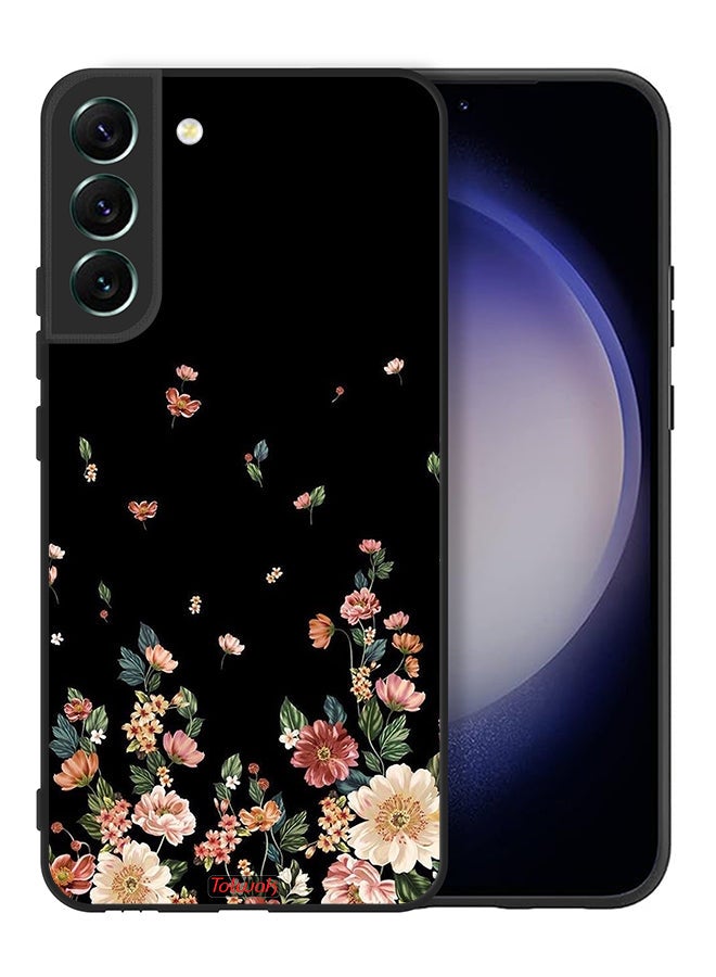 Tolwak Samsung Galaxy S22 5G Protective Case Cover Small Flowers In Bottom - Image 2