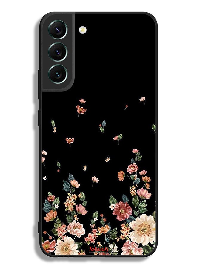 Tolwak Samsung Galaxy S22 5G Protective Case Cover Small Flowers In Bottom - Image 3