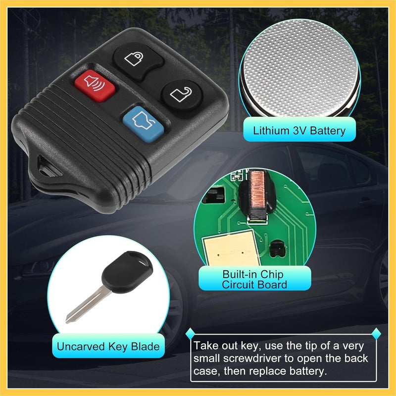 REPAIROCK CWTWB1U345 315MHz Keyless Entry Remote Ignition Transponder Key Fob for Ford Vehicles - Image 4