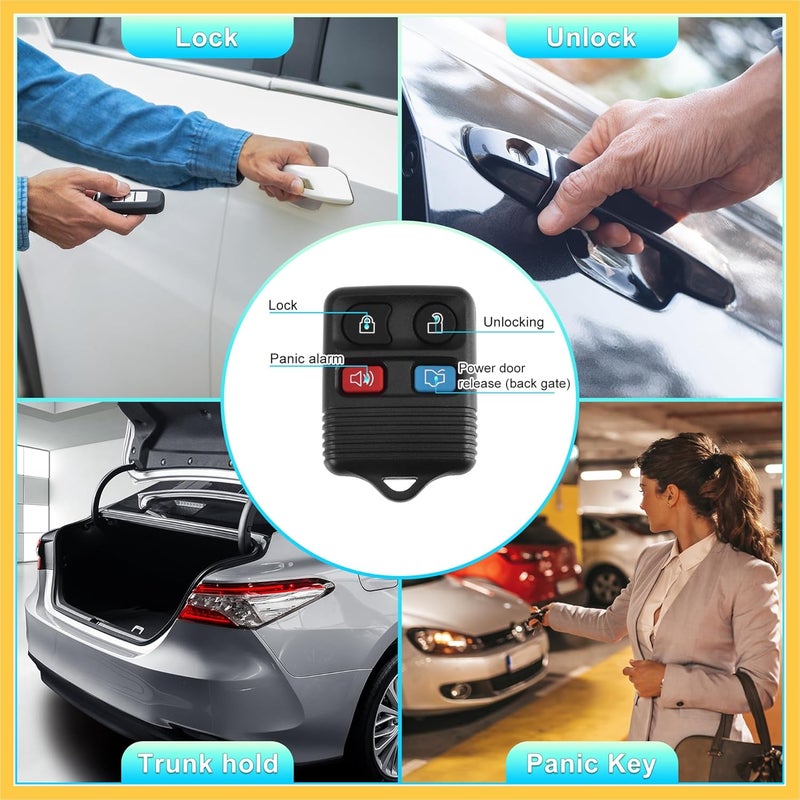 REPAIROCK CWTWB1U345 315MHz Keyless Entry Remote Ignition Transponder Key Fob for Ford Vehicles - Image 3