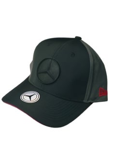Mercedes-Benz Mercedes-Benz New Era Black Cap with Tonal Logo and Red Trim  - Image 2