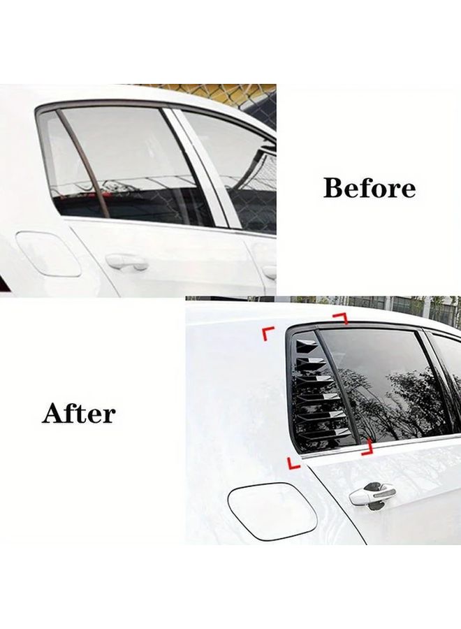 ABS Plastic Rear Window Louver Side Vent Shade Cover Carbon Fiber Pair for VW Golf 7 MK7 7 5 GTI GTD 2013 2019 - Image 3