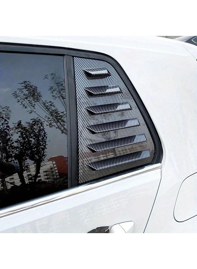 ABS Plastic Rear Window Louver Side Vent Shade Cover Carbon Fiber Pair for VW Golf 7 MK7 7 5 GTI GTD 2013 2019 - Image 4