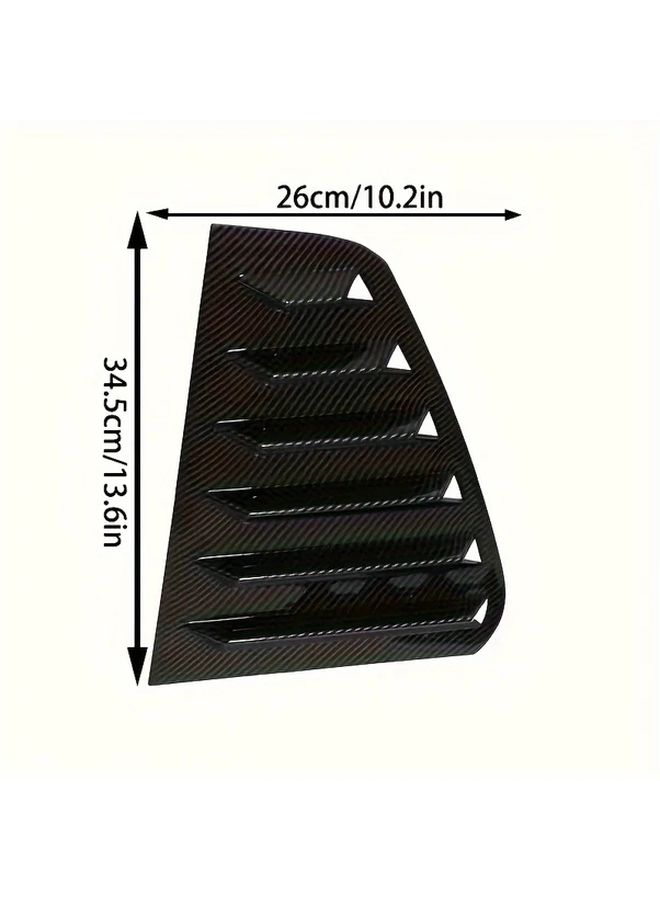 ABS Plastic Rear Window Louver Side Vent Shade Cover Carbon Fiber Pair for VW Golf 7 MK7 7 5 GTI GTD 2013 2019 - Image 2