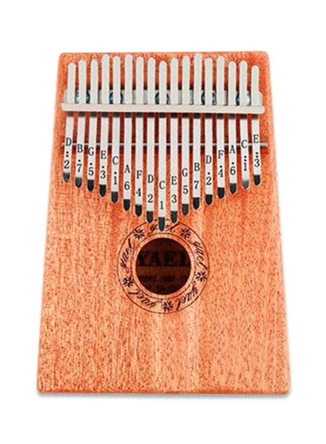 2-Piece 17 Keys Mahogany Portable Thumb Piano With bag Set  - Image 1