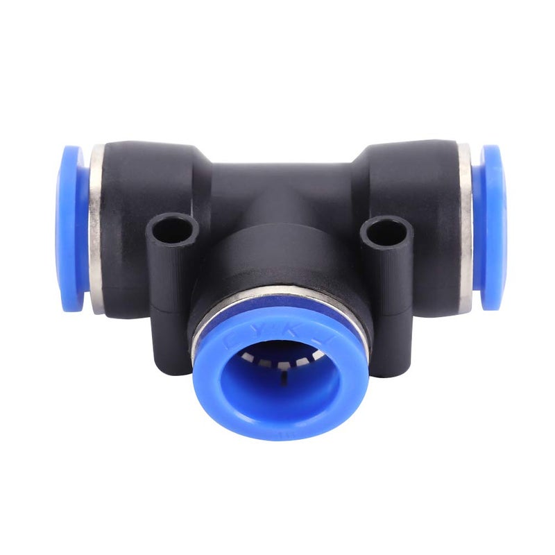 Pneumatic Air Hose 3 Way T Connector 4mm 6mm 8mm 10mm 12mm 14mm 16mm 35 Pcs - Image 4