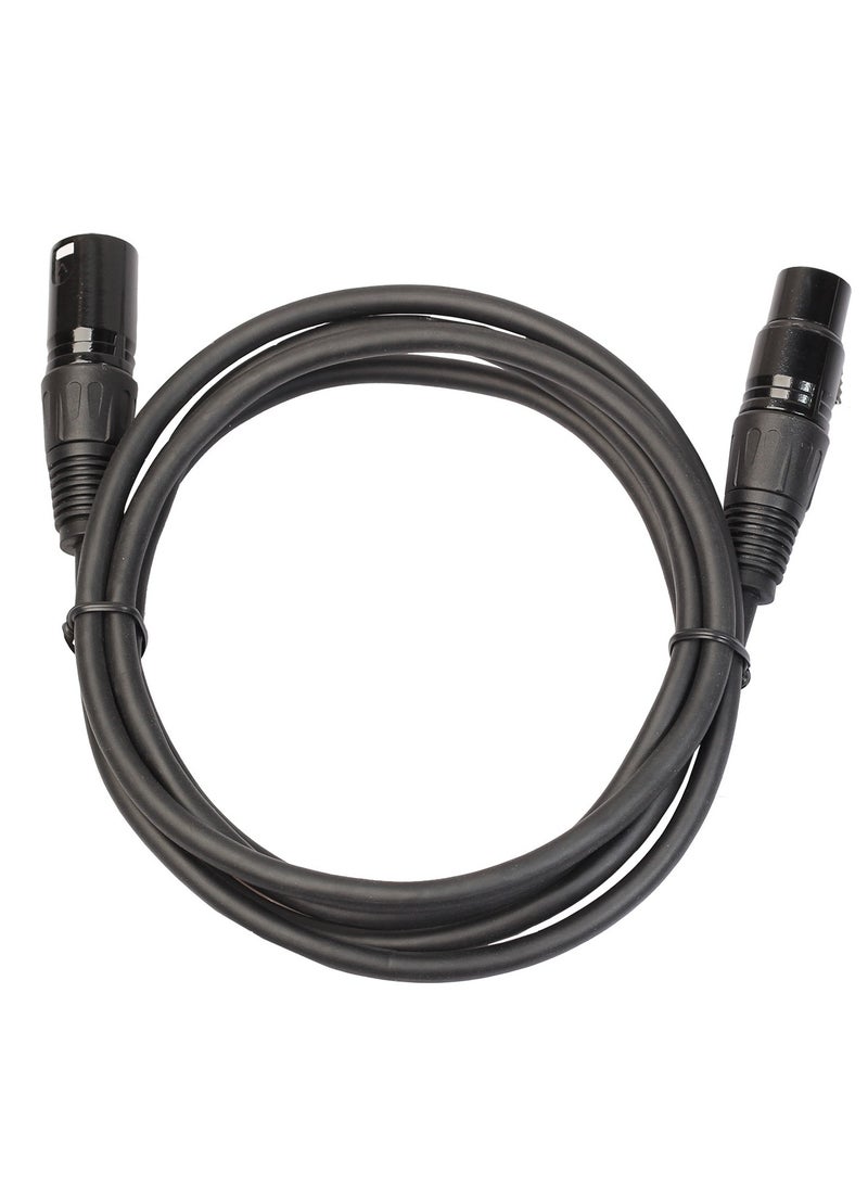 10 feet /3 meters XLR cable - Shielded microphone cable for studio recording and live production, gold-plated pins, male to female, for microphone and balanced analog line level  - Image 3
