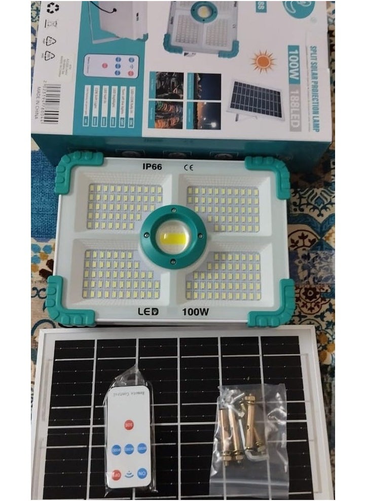 Generic Solar spotlight with separate unit and remote control  - Image 1