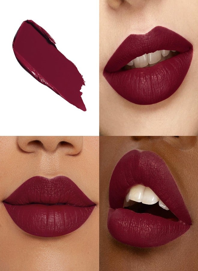 HOOMUSS Burgundy Lipstick Long Lasting, Matte Liquid Lipsticks for Women Non Transfer Smudgeproof Smooth and Easy to Appy Cruelty Free Lip Color, M47 Burgundy Love - Image 3