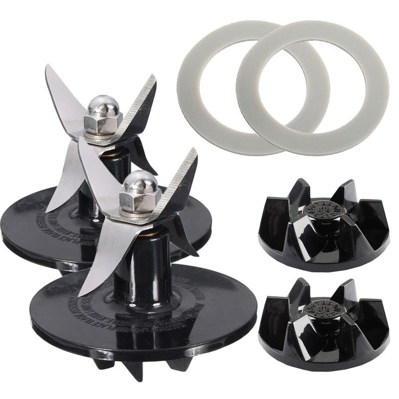 Wadoy شفرة خلاط SPB 456 2B مع وصلة SPB720TXN متوافقة مع قطع غيار Powerblend Duet بديل BFP703 FPB5PC SPB3 SPB7 علبة الخلاط 2 عبوات