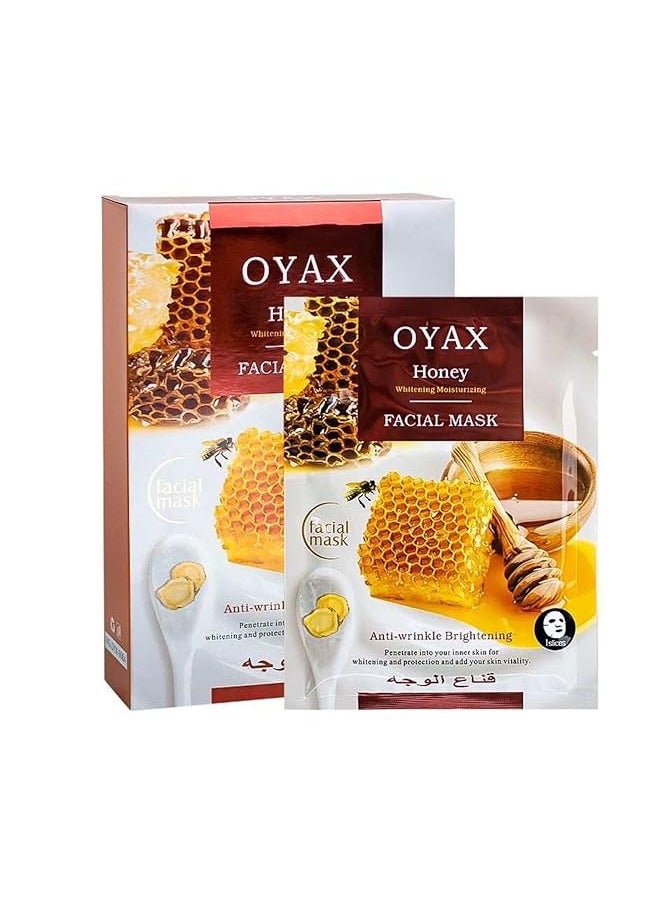 OYAX - Facial Mask Honey Mask Skin Care Deep Hydrating Clarifying Nourishing Firming Mask Beauty Facial Sheet Mask - Image 1