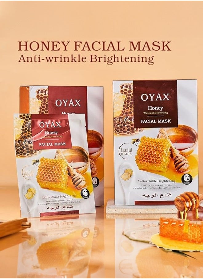 OYAX - Facial Mask Honey Mask Skin Care Deep Hydrating Clarifying Nourishing Firming Mask Beauty Facial Sheet Mask - Image 1