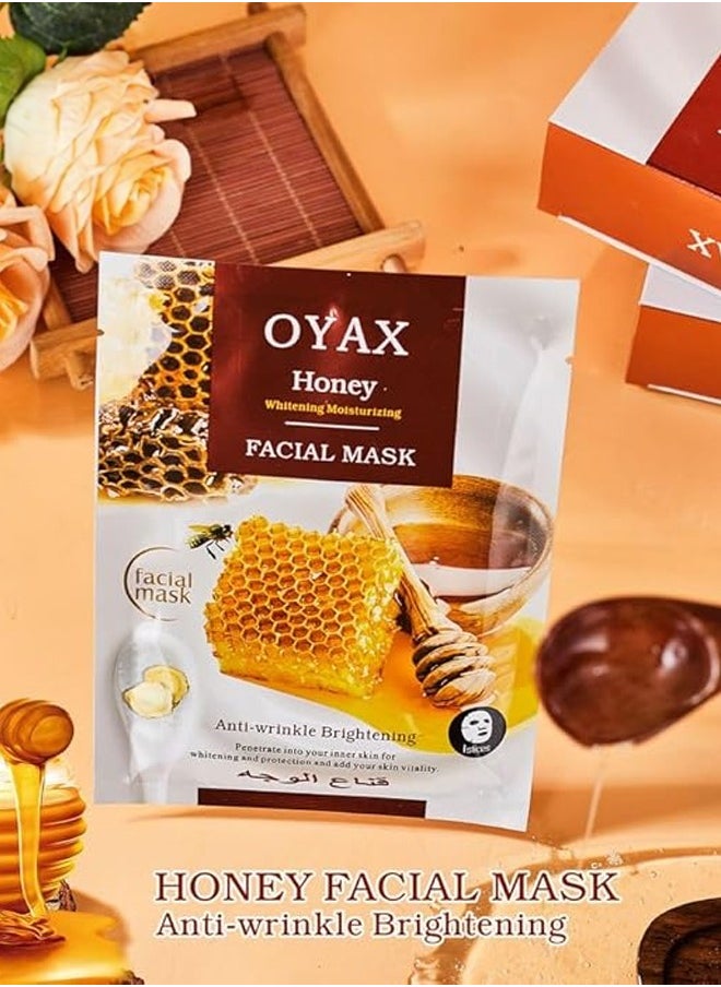 OYAX - Facial Mask Honey Mask Skin Care Deep Hydrating Clarifying Nourishing Firming Mask Beauty Facial Sheet Mask - Image 1