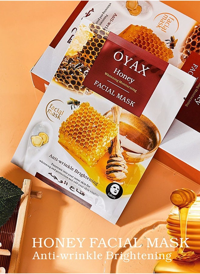 OYAX - Facial Mask Honey Mask Skin Care Deep Hydrating Clarifying Nourishing Firming Mask Beauty Facial Sheet Mask - Image 1