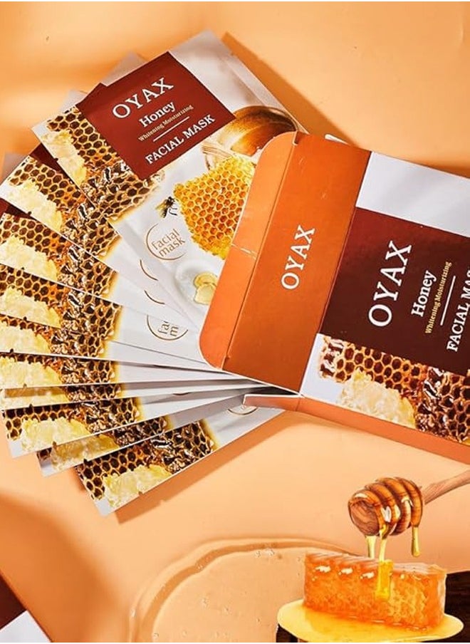 OYAX - Facial Mask Honey Mask Skin Care Deep Hydrating Clarifying Nourishing Firming Mask Beauty Facial Sheet Mask - Image 1