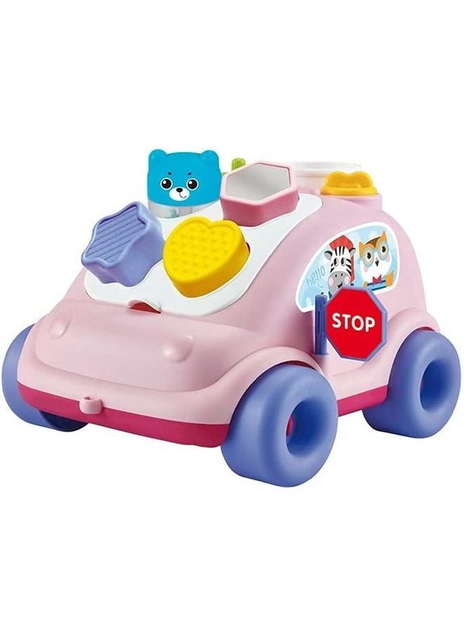 BAYBEE Baybee Shape Sorting Push & Pull Car Toys for Kids Baby Sorting Toys with Different Shapes Blocks Smooth Wheels Pull Along Toys Learning Sorting Blocks Toys for Toddlers 1 to 3 Years Boy Girl  - Image 1