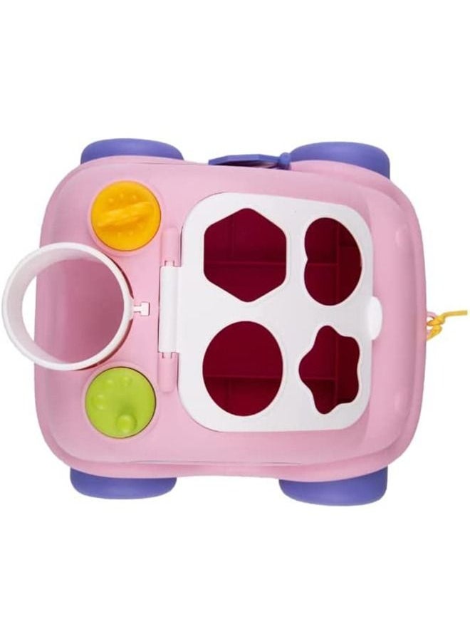 BAYBEE - Baybee Shape Sorting Push & Pull Car Toys for Kids Baby Sorting Toys with Different Shapes Blocks Smooth Wheels Pull Along Toys Learning Sorting Blocks Toys for Toddlers 1 to 3 Years Boy Girl - Image 1