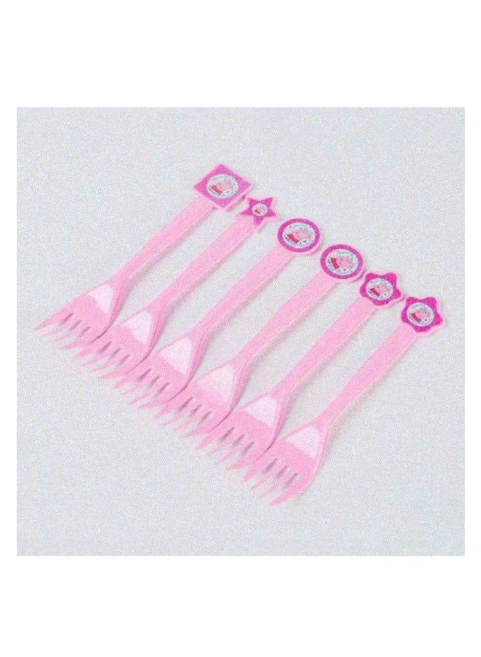 UKR Peppa Pig Pink Party Set - Complete Kids Birthday Party Supplies, Decorations, Tableware, and Accessories - Image 5