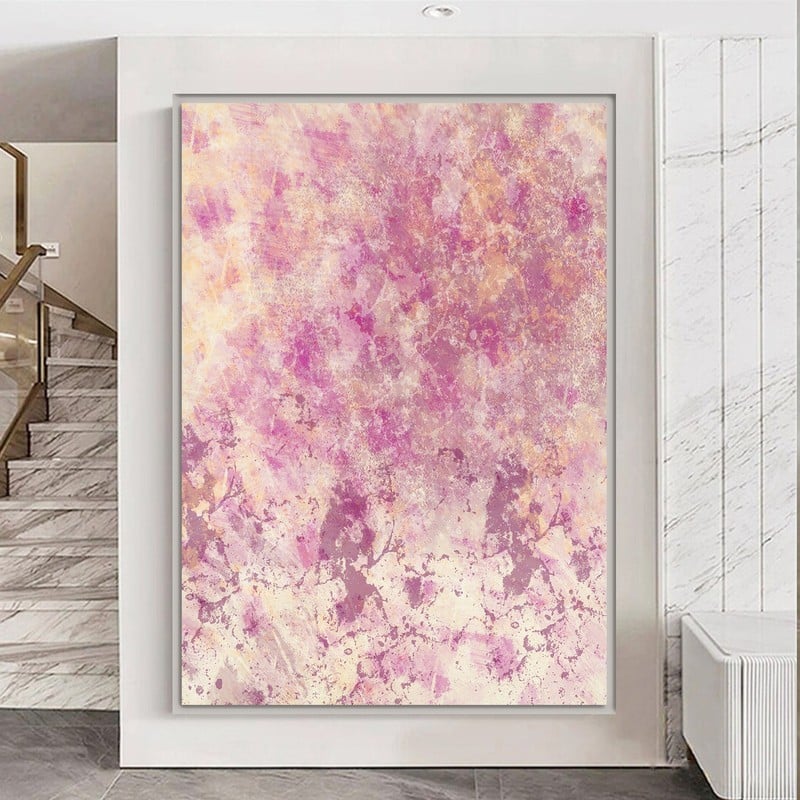 ماركتنا لوحة قماشية بتصميم تجريدي مع برواز مجوف مقاس (40×60) قطعة واحدة - Image 3