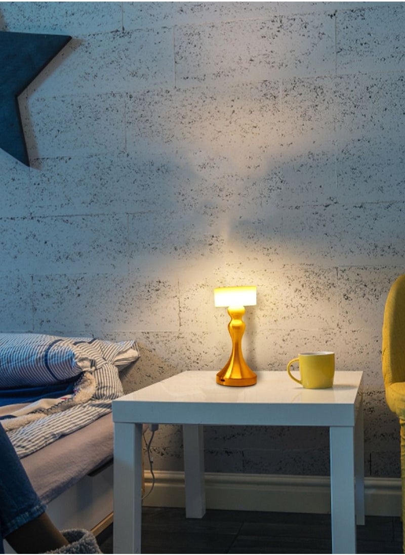 Yuwell - Touch Sensor Bar Table Lamp Portable Cordless Rechargeable Battery LED Table Lamp Night Lights Bedroom Bedside And Restaurant 3 Light Intensities Tactile Switch Desk Lamp - Image 1