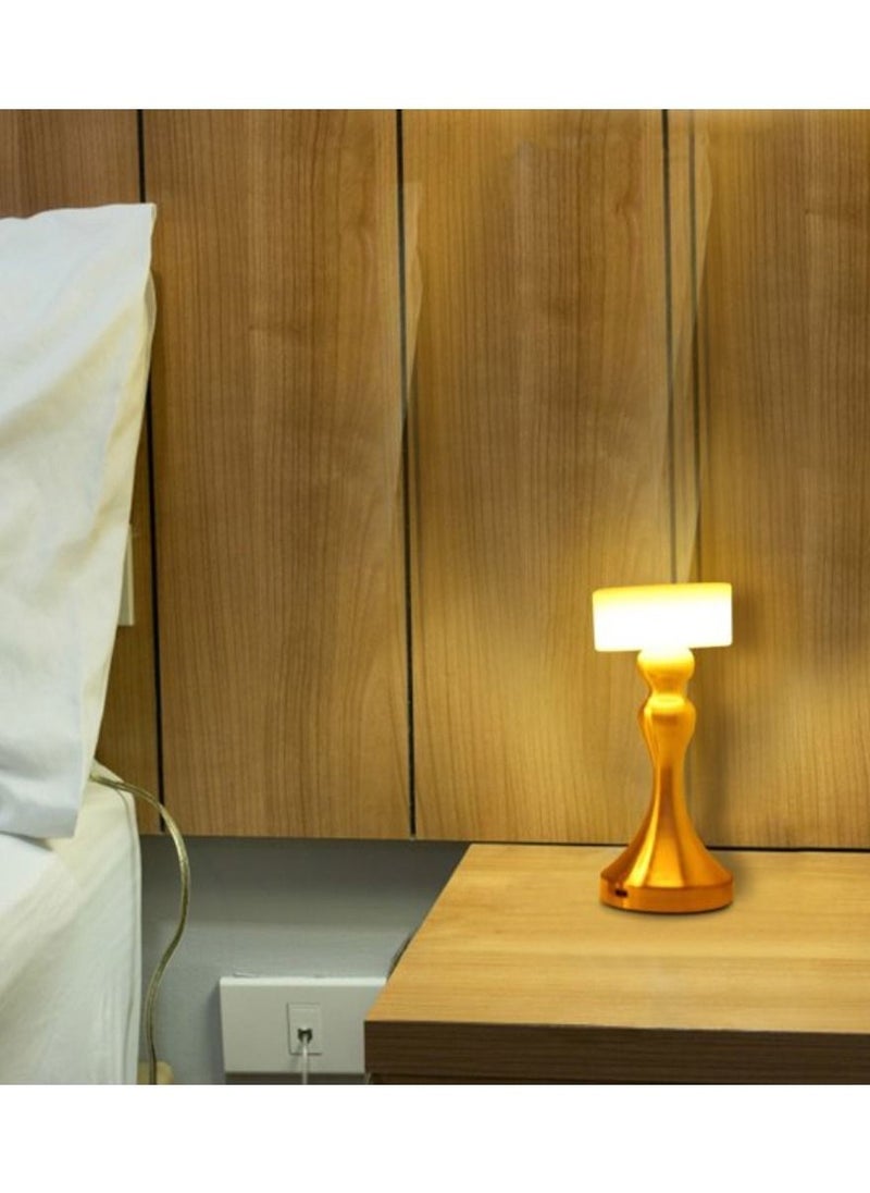 Yuwell - Touch Sensor Bar Table Lamp Portable Cordless Rechargeable Battery LED Table Lamp Night Lights Bedroom Bedside And Restaurant 3 Light Intensities Tactile Switch Desk Lamp - Image 1