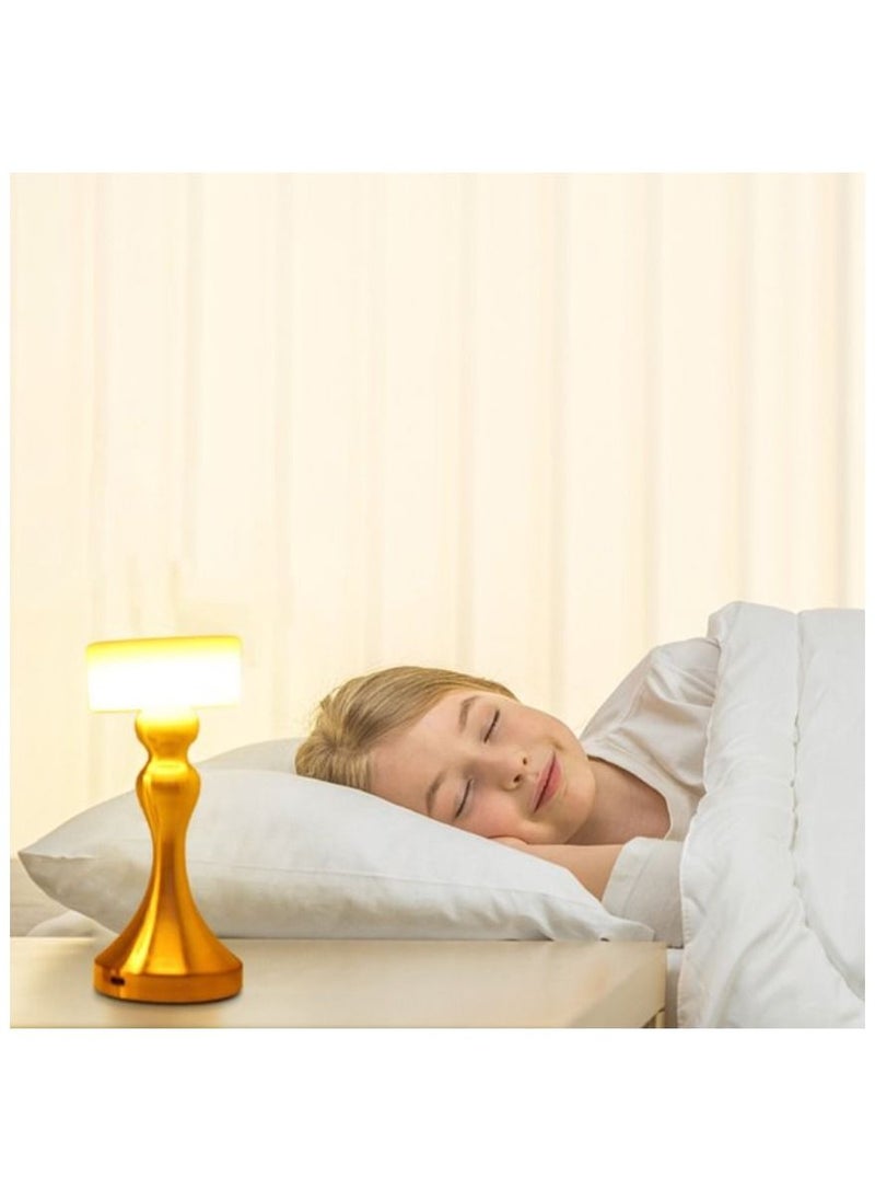 Yuwell - Touch Sensor Bar Table Lamp Portable Cordless Rechargeable Battery LED Table Lamp Night Lights Bedroom Bedside And Restaurant 3 Light Intensities Tactile Switch Desk Lamp - Image 1